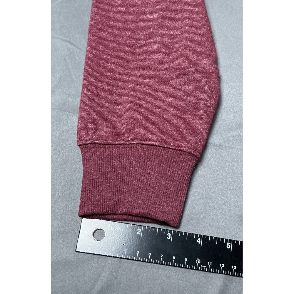 Columbia Hart Mountain II Crew Sweatshirt Mens Small Beet Red Heather AM6769-624 - Picture 5 of 11